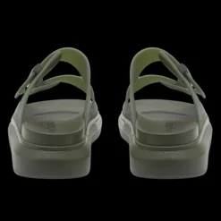 ALEXANDER MCQUEEN Sandales Hybrid à boucles caoutchouc Kaki