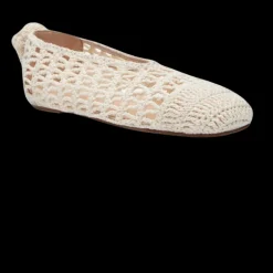 Ballerines MAGDA BUTRYM en coton crochet crème fleur
