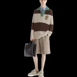 Basket Fendi Force cuir grainé blanc nubuck gris vert