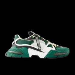 Basket Sneaker DOLCE & GABBANA Airmaster bi matière Blanc vert
