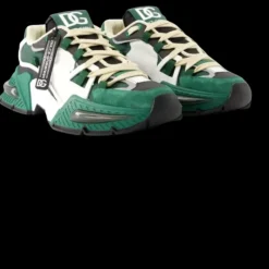 Basket Sneaker DOLCE & GABBANA Airmaster bi matière Blanc vert