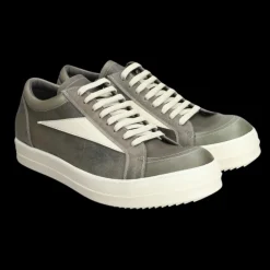 Basket Sneaker RICK OWENS Vintage transparent leather cuir vintage gris