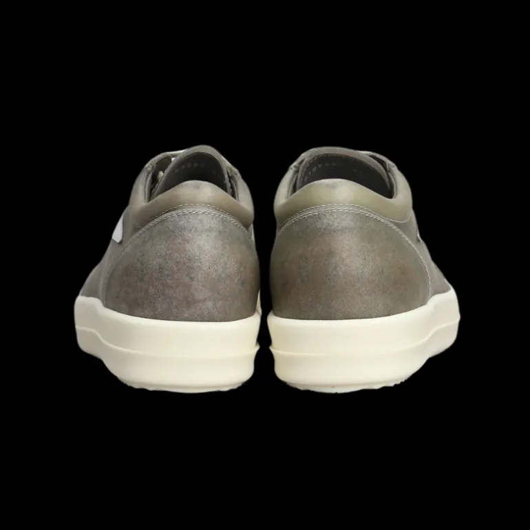 Basket Sneaker RICK OWENS Vintage transparent leather cuir vintage gris