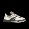 Baskets DOLCE & GABBANA  New Roma Cuir daim gris beige gros lacets