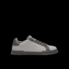 Baskets DOLCE & GABBANA Portofino cuir gris caoutchouc gris foncé