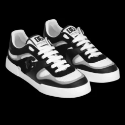 Baskets DOLCE & GABBANA Strobel Portofino Light cuir veau noir blanc