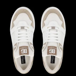 Baskets DOLCE & GABBANA New Roma bi matière cuir veau blanc daim beige