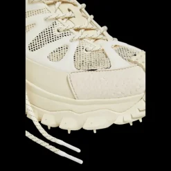Baskets MONCLER Trailgrip Amoeba par Salehe Bembury cuir nylon beige