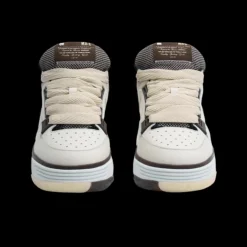 Baskets Sneakers AMIRI MA-1 cuir blanc marron