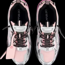 Baskets sneakers OFF-WHITE Be Right Back cuir mesh noir rose