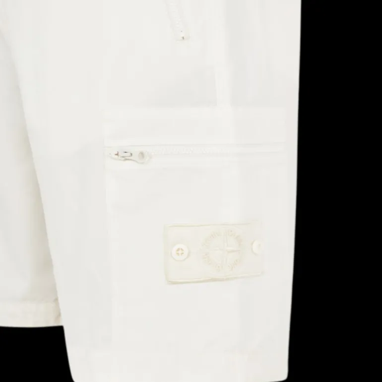 Bermuda cargo STONE ISLAND GHOST PIECE coton blanc