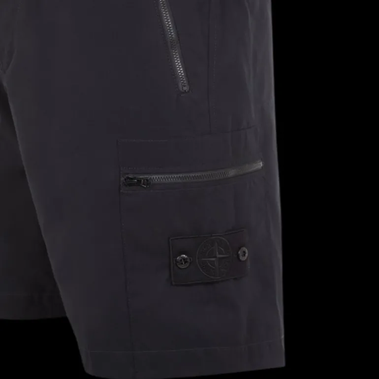 Bermuda cargo STONE ISLAND GHOST PIECE coton noir