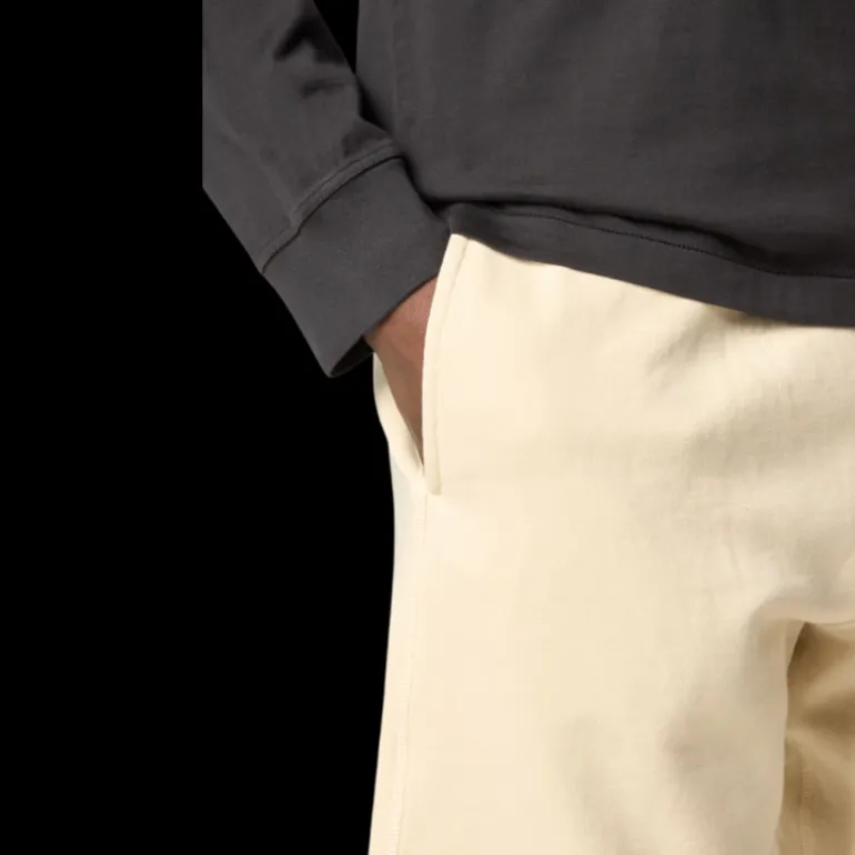 Bermuda cargo STONE ISLAND molleton coton sable poche zippée