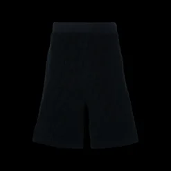 Bermuda FENDI coton éponge bleu marine FF relief