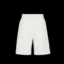 Bermuda FENDI taille élastique cordon de serrage coton blanc FF