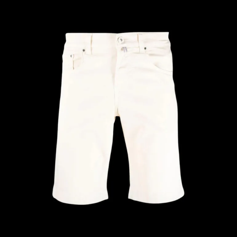 Bermuda JACOB COHEN Nicolas coton stretch crème 5 poches