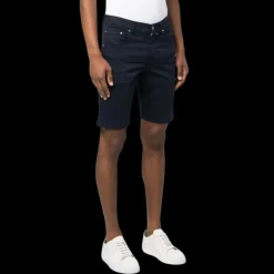 Bermuda JACOB COHEN Nicolas coton stretch bleu marine 5 poches