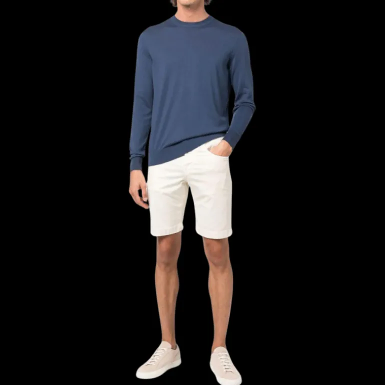 Bermuda JACOB COHEN Nicolas coton stretch crème 5 poches