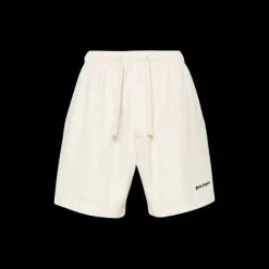 Bermuda PALM ANGELS nylon écru logo brodé noir