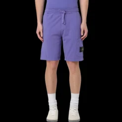 Bermuda STONE ISLAND molleton coton flammé plame