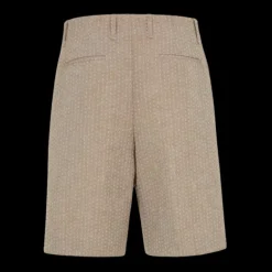 Bermuda tailleur FENDI laine polaire beige surpiqures