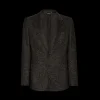 Blazer Dolce Gabbana à poches plaquées tweed anthracite