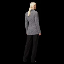 Blazer long MISSONI en coton mélangé noir blanc