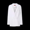 Blazer MISSONI double boutonnage coton viscose blanc chevrons