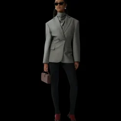 Blazer oversize MAGDA BUTRYM coupe cintrée laine gris