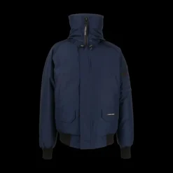 Blouson aviateur bomber CANADA GOOSE Chilliwack capuche bleu marine