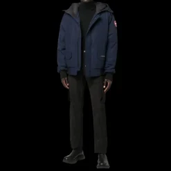 Blouson aviateur bomber CANADA GOOSE Chilliwack capuche bleu marine