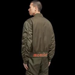 Blouson bomber réversible Neper Moncler x Mercedes-Benz by NIGO nylon kaki orange
