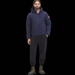 Blouson doudoune CANADA GOOSE Lodge down hoody nylon bleu marine