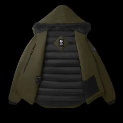 Blouson doudoune CANADA GOOSE Lodge Down Hoody nylon kaki black label