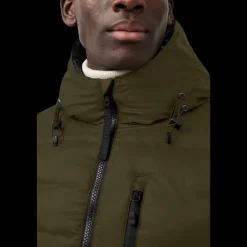 Blouson doudoune CANADA GOOSE Lodge Down Hoody nylon kaki black label