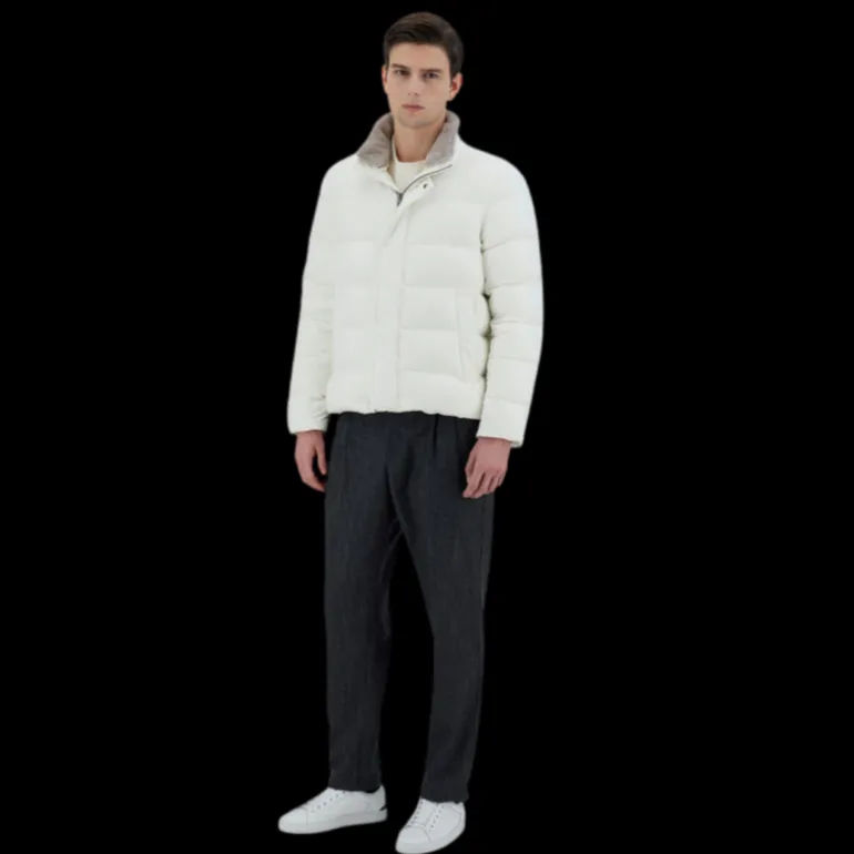 Blouson Doudoune HERNO bomber col fourrure