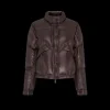 Blouson doudoune MONCLER Julier nylon bordeaux poche dos logo Grenoble