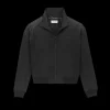 Blouson Teddy SAINT LAURENT bomber satin noir broderie Saint Laurent