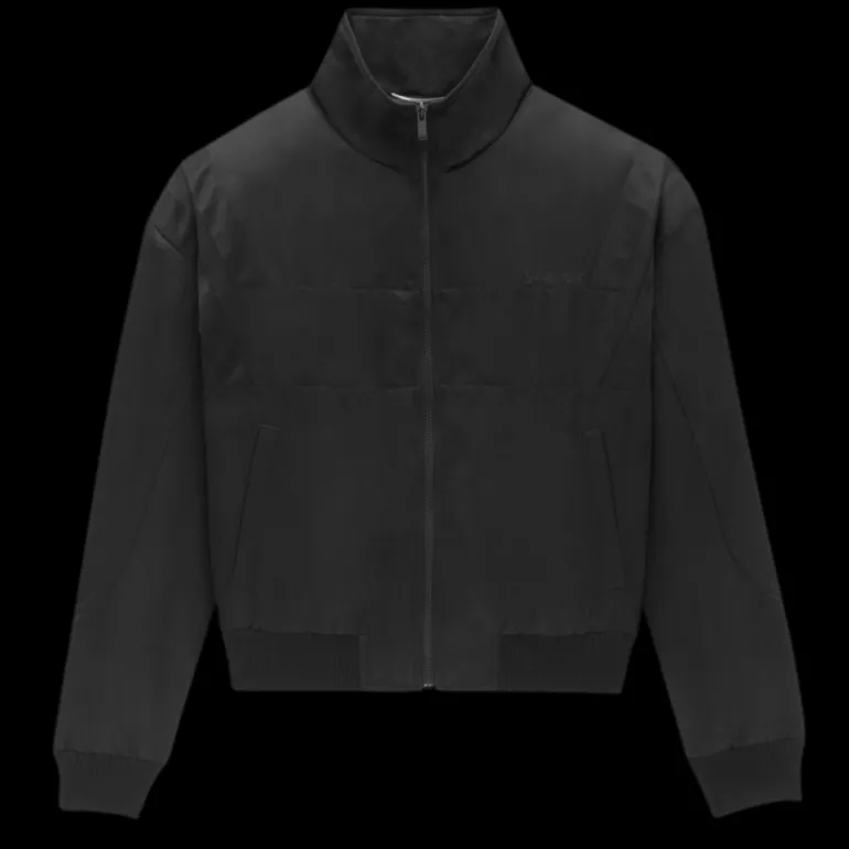 Blouson Teddy SAINT LAURENT bomber satin noir broderie Saint Laurent
