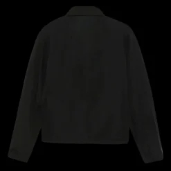 Blouson zippé MONCLER col chemise Evandro nylon noir
