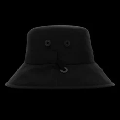 Bob à cordon AMI Paris toile nylon noir broderie logo