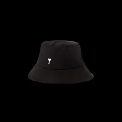 Bob AMI Paris nylon noir cœur blanc