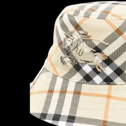 Bob BURBERRY check beige orange motif Equestrian Knight