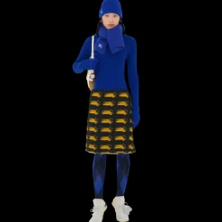 Bonnet BURBERRY cachemire côtelé bleu broderie Equestrian Knight