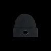 Bonnet CP COMPANY Lentille Laine Mérinos Extra Fin Noir