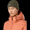 Bonnet STONE ISLAND laine vierge vert kaki écusson logo