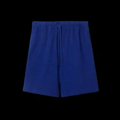 BURBERRY Short en coton éponge bleu roi cavalier blanc poche