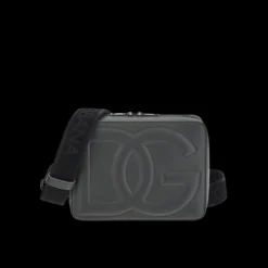 CAMERA BAG CUIR GRIS DG EMBOSSE