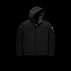 CANADA GOOSE Blouson doudoune à capuche Lodge nylon noir Classic label
