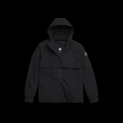 CANADA GOOSE Sweat à capuche coupe vent zippé Faber nylon noir logo noir